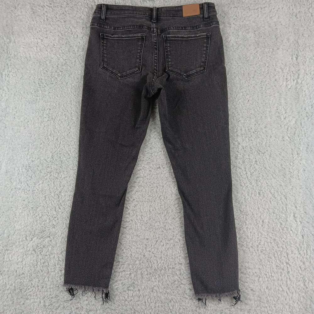 BKE Payton Ankle Skinny Jeans Womens 30x27 Faded Black ABK5648A Distressed - Picture 5 of 14